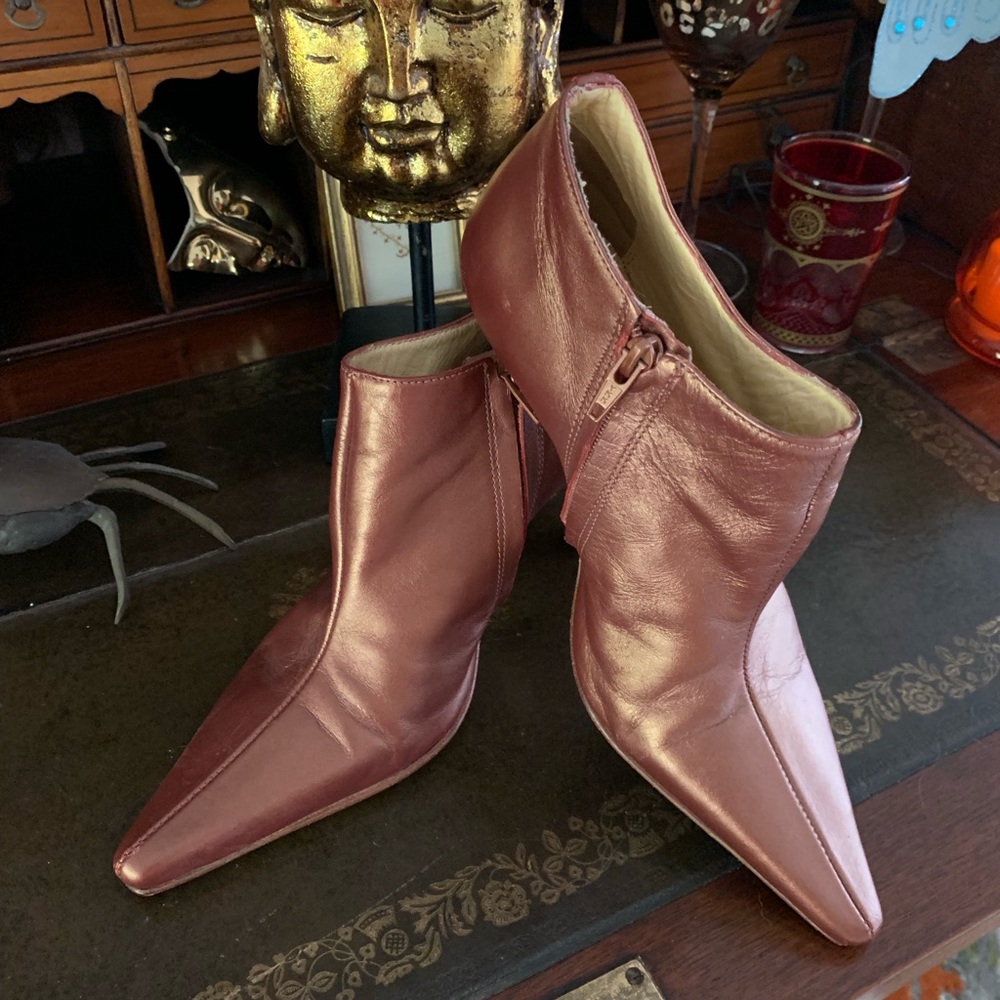 ☀️ Menfis Copper Leather Booties